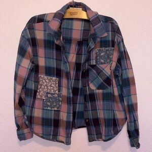 Rewind Multicolor Plaid Flannel Shirt